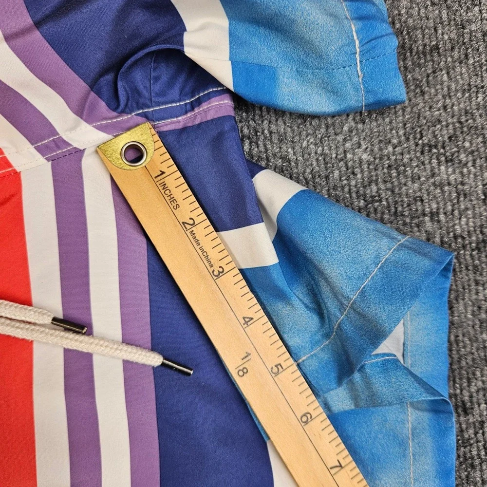 Polo‎ Ralph Lauren Traveler Swim Trunks Shorts Men's M Striped Lined Multicolor